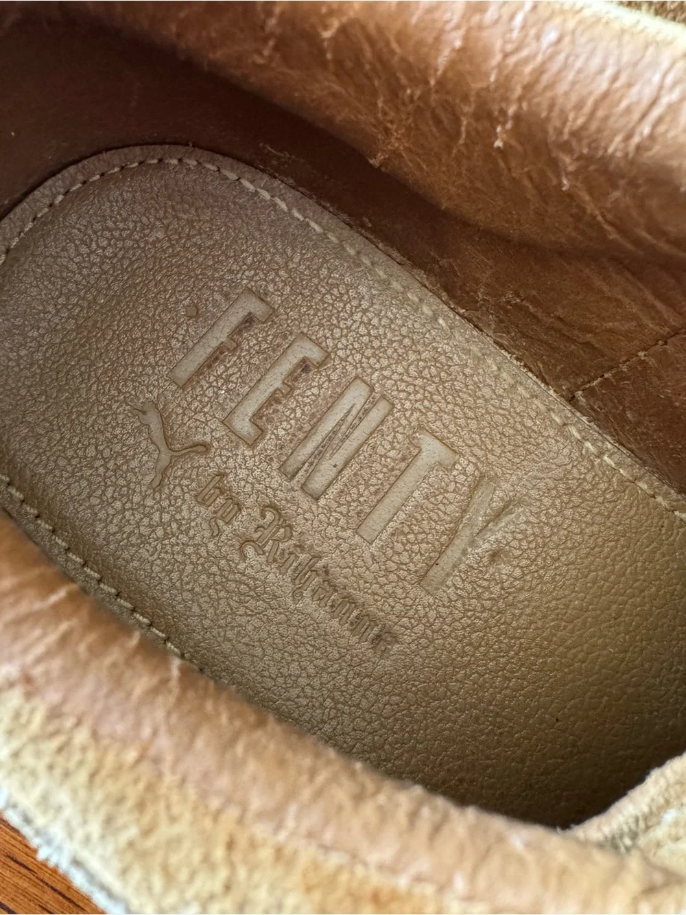 Fenty Rihanna X Puma Sz 9 Cleated Creeper Brown Suede Platform Sneakers Women’s